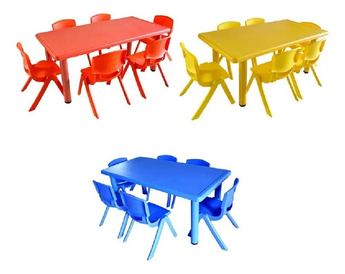 Mesa Rectangular Para Niños Colores Disponibles