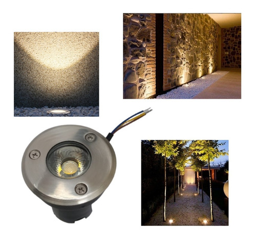 15 Balizador De Embutir Em Piso Chão Spot Led Cob 3w Bivolt