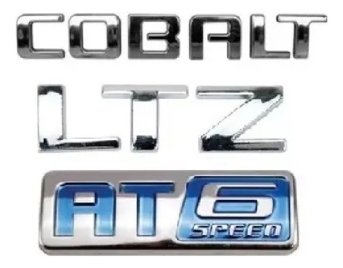 Kit Emblemas Chevrolet Cobalt Ltz At 6 Speed Modelo Original