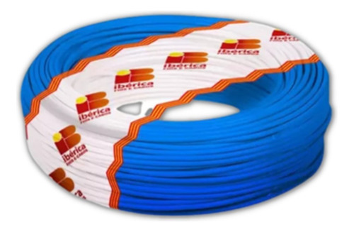 Cabo Flexível Normatizado 6.0mm Ibérica 30m Anti - Chamas Cor Da Cobertura Azul