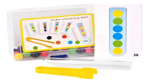 Juego Didáctico Tubo De Ensayo Con Cuentas De Colores