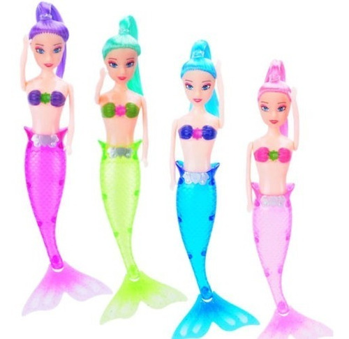 Conjunto De Usps De 4 Led Luz Sirena Barbie Bolls Impermeabl