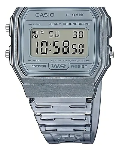 Reloj de pulsera Casio Collection F91WS8 Color Gris