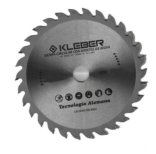 Sierra Circular Widia 250mm 30 Dientes Kleber Fox10520