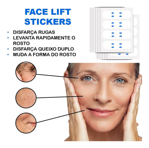 120 Pçs Adesivos Facial Invisível Fita De Lifting Anti Rugas Tipo De Pele Todo Tipo De Pele