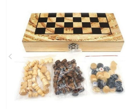 Tablero De Ajedrez 3 En 1 Chess