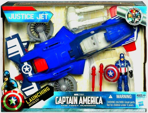 Capitan América Y Justice Jet Vintage 2010 N.u.e.v.o Colecci