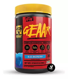 Mutant Geaar 400gr, Eaas Aminoácidos Esenciales Eaa Sabor Blue Raspberry