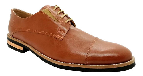Imagen 4 de 5 de Zapatos Hombre De Vestir Acordonado, Suela Goma, Cordones