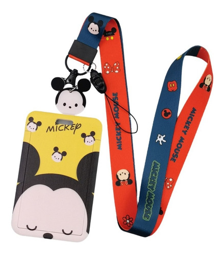 Portacredencial + Lanyard Mickey Tsum Tsum