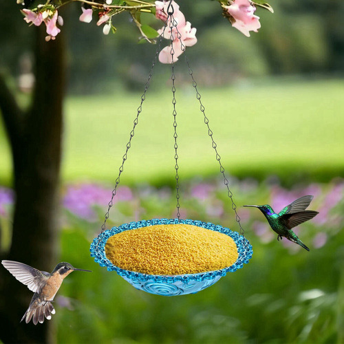Comedero Colgante Para Pájaros Con Forma De Flor De Pájaro