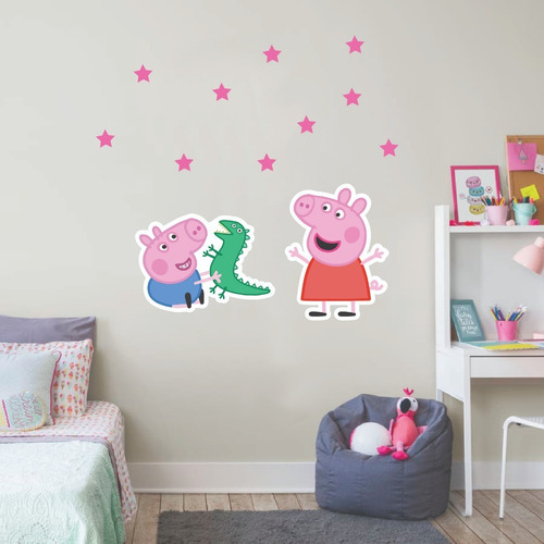 Vinilo Decorativo Peppa Pig Pared Infantil 