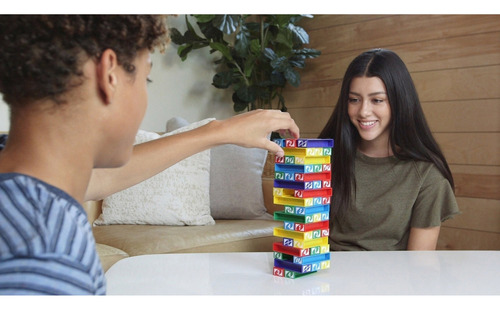 Uno Stacko Juego De Mesa Torre De Bloques Mattel