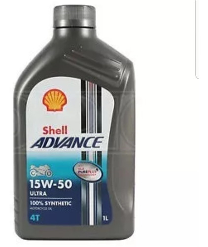 Aceite Shell Advance Ultra 100 % 15 W 50 Sintetico 