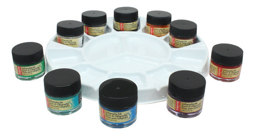 Tinta Acrílica Para Plumilla 12ml Speedball 10 Colores