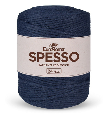 Barbante Spesso Nº 24 4/24 254m 1kg Euroroma Cor Azul-marinho