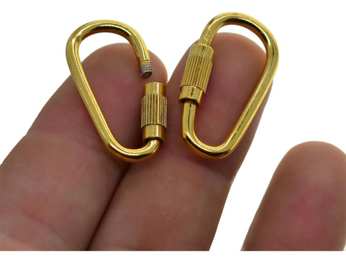 . 4 X 20 Piezas Pequeño Llavero Mosquetón Clips D Anillo