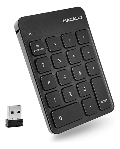Teclado Numérico Inalámbrico Macally Rfnumkey 10 Teclas