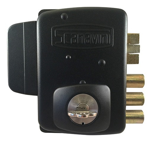 Imagen 2 de 2 de Combo Cerradura Sobreponer Eléctrica 2150 Ac Princ Scanavini