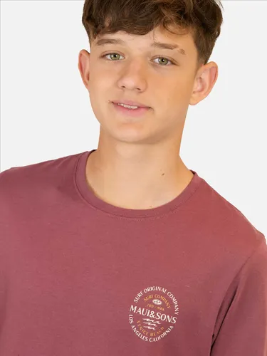 Polera Ml Flamingo Rojo Infantil Maui And Sons