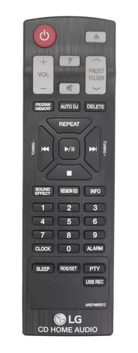 Controle Original LG Akb74955312 Mini Hi-fi Cm4460 Cm4560