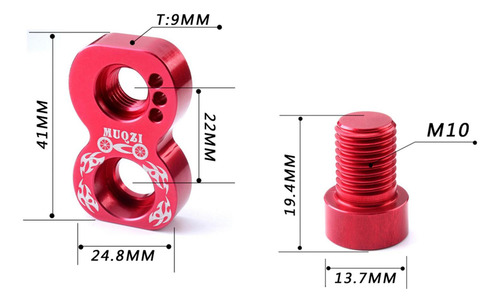 Muqzi 3 Muqzi Soporte De Montaje Rojo
