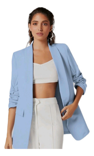 Blazer Shein Azul Celeste 