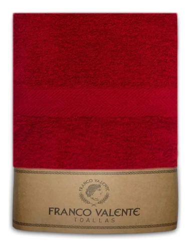 Toallon Y Toalla Juego Franco Valente 400 Grs Colores Varios Rojo Lisa