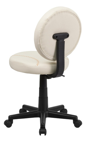 Flash Furniture Jonathan - Silla Giratoria De Béisbol Para. Color Marrón Y Crema
