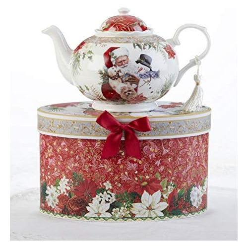 Producto 81503 Tetera De Porcelana, Santa, 9.5 X 5.6 Pu...