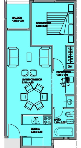Imagen 6 de 13 de Departamento Venta Barrio General Paz 1 Dormitorio Balcón