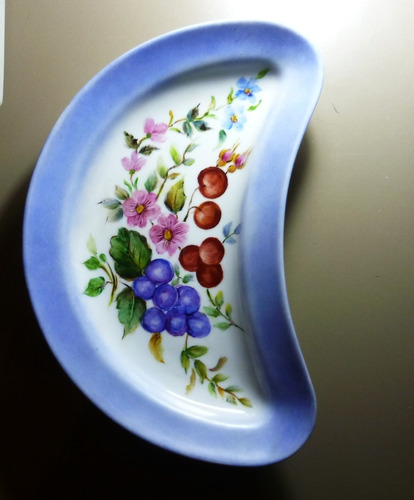 Plato Copetinero Rabanera Verbano Porcelana Pintado A Mano