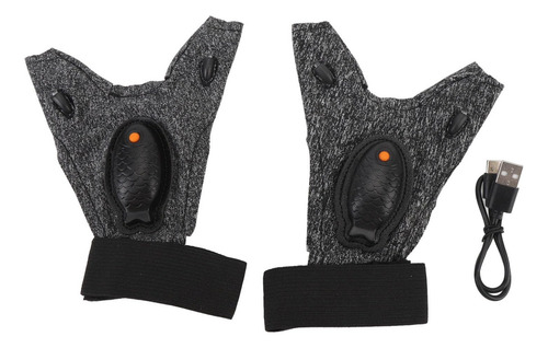 Guantes De Pesca Con Luz Led Recargables, 1 Par Para Pesca
