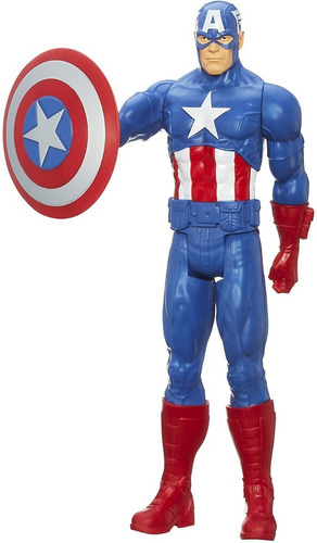 Imagen 1 de 4 de Muñeco Capitan America Avengers Marvel Serie Titan Hero 