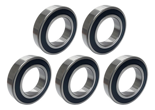 Kit Rolamento 6002 2rs Com 5 Peças 15x32x9mm