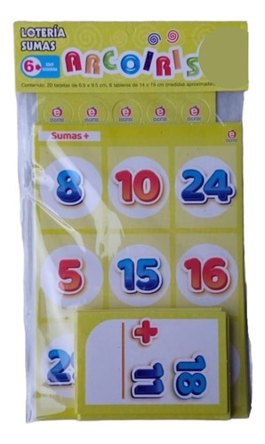 Lotería De Sumas Y Restas (incluye 2 Loterías)