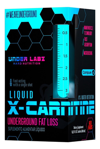 X-carnitine 480ml - Under Labz - L-carnitina E Cromo Sabor Red Fruits