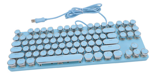Gorra Redonda Con Teclado Rgb De 87 Teclas Para Juegos, Retr