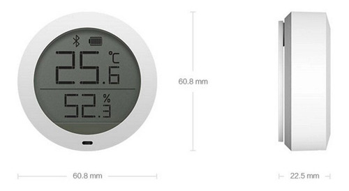 Imagem 6 de 7 de Termômetro Digital Xiaomi Temperatura Umidade Bluetooth