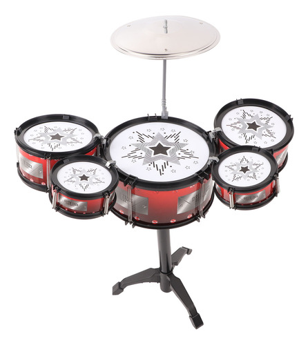 Batería Rock Jazz Instrumento Musical Bajo Set De Percusión