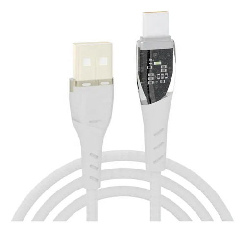 Cable De Carga Rapida 3.1 A Usb A Tipo C Con Luz Led Mallado