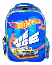 Comprar Mochila Hot Wheels Escolar Para Niño Frente Cambiable Color Azul acero Diseño de la tela Liso