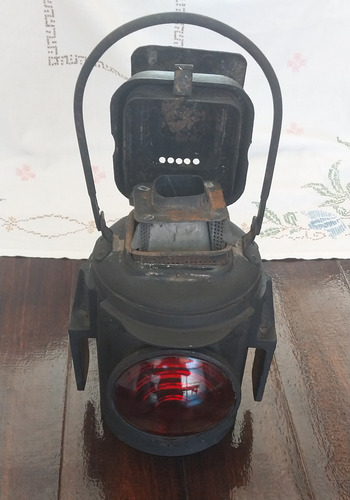 Antiguo Farol De Ferrocarril Sellado Original (Usado)