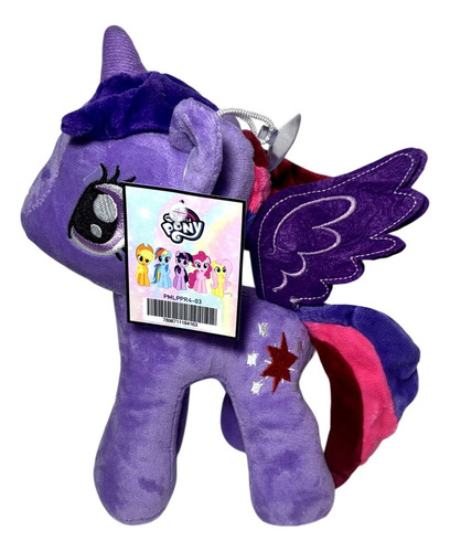 Brinquedo Boneca De Pelúcia Personagem Desenho Infantil Menina Pônei Twilight Sparkle Roxo - My Little Pony