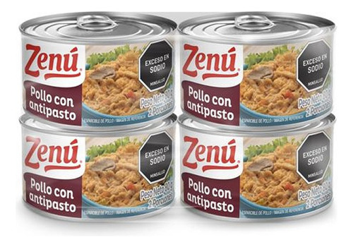 Pollo Con Antipasto Zenu 80gx 4 - g