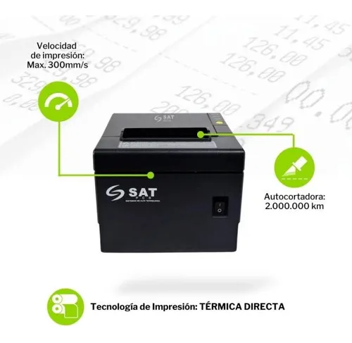Impresora Termica Pos 80mm Usb Ethernet Sat 38t Ue