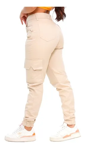 Cal a Jeans Feminina Jogger Com Bolso Lateral Promo o Frete gr tis