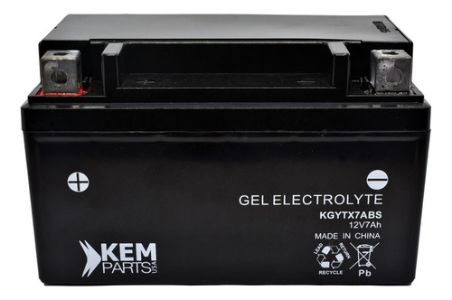 Bateria De Moto Kemparts Kgytx7abs