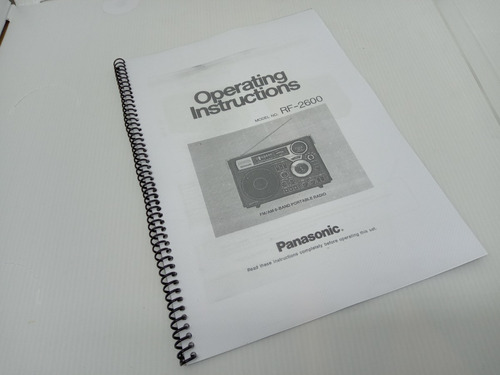 Imagem 9 de 10 de Rádio Receptor Panasonic Rf-2600 Am Fm Oc Freqdigital Rf2600