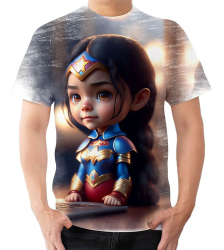 Camiseta Camisa Mulher Maravilha Criança Dc#